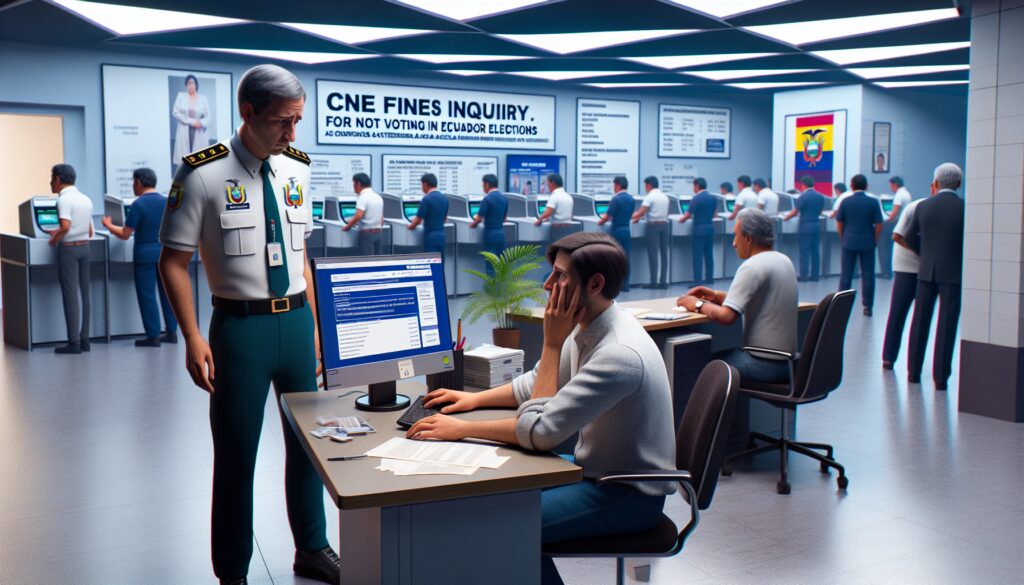 Consulta de multas CNE por no votar en las Elecciones 2024 de Ecuador