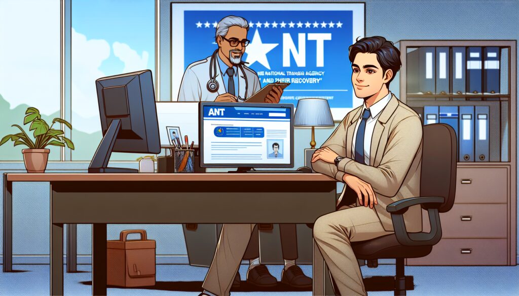 Reunión en oficina de la agencia ANT.