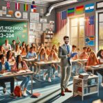 Clase de estudiantes en aula de instituto.