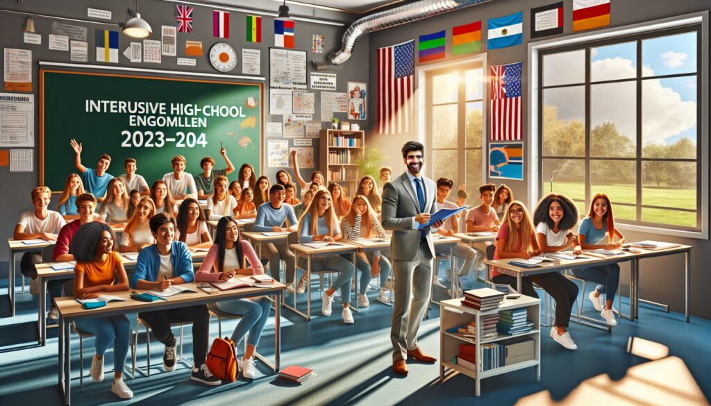 Clase de estudiantes en aula de instituto.