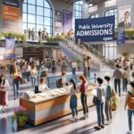 Universidad pública con inscripciones abiertas y estudiantes.