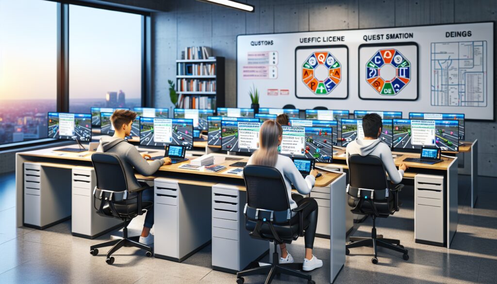 Centro de control con operadores frente a monitores.