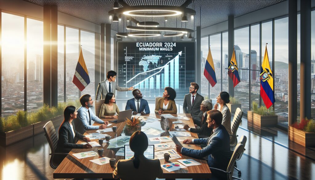 Reunión sobre salarios mínimos en Ecuador 2024
