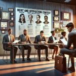 Entrevista de trabajo con cinco entrevistadores formales