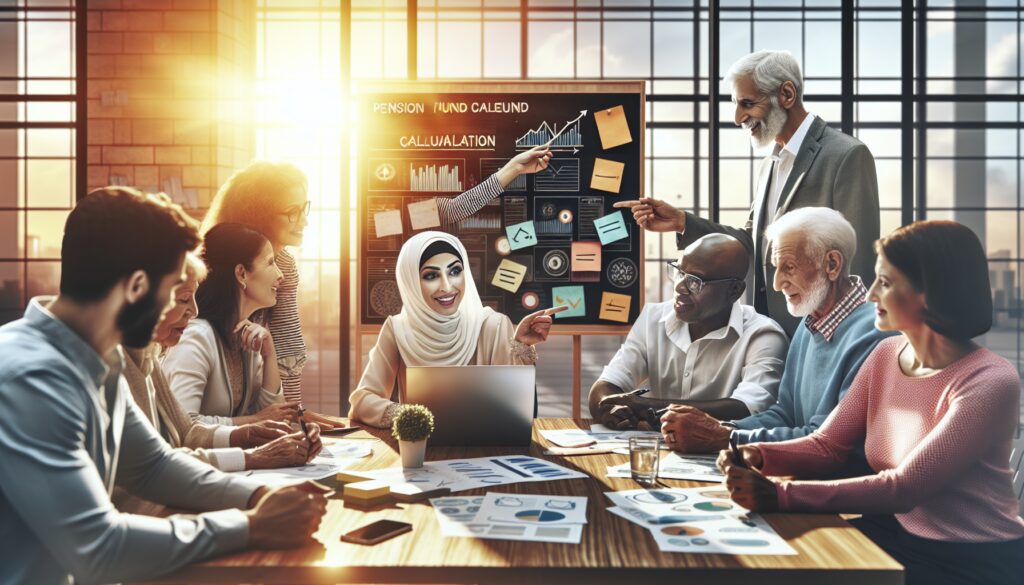 Reunión de equipo discutiendo gráficos y datos financieros