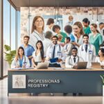 Registro de profesionales médicos en la oficina