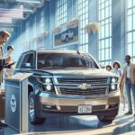 Oficial revisando documentos de un vehículo en oficina