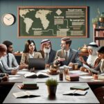 Reunión de trabajo multicultural en la oficina.