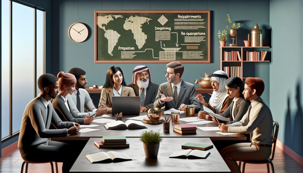 Reunión de trabajo multicultural en la oficina.