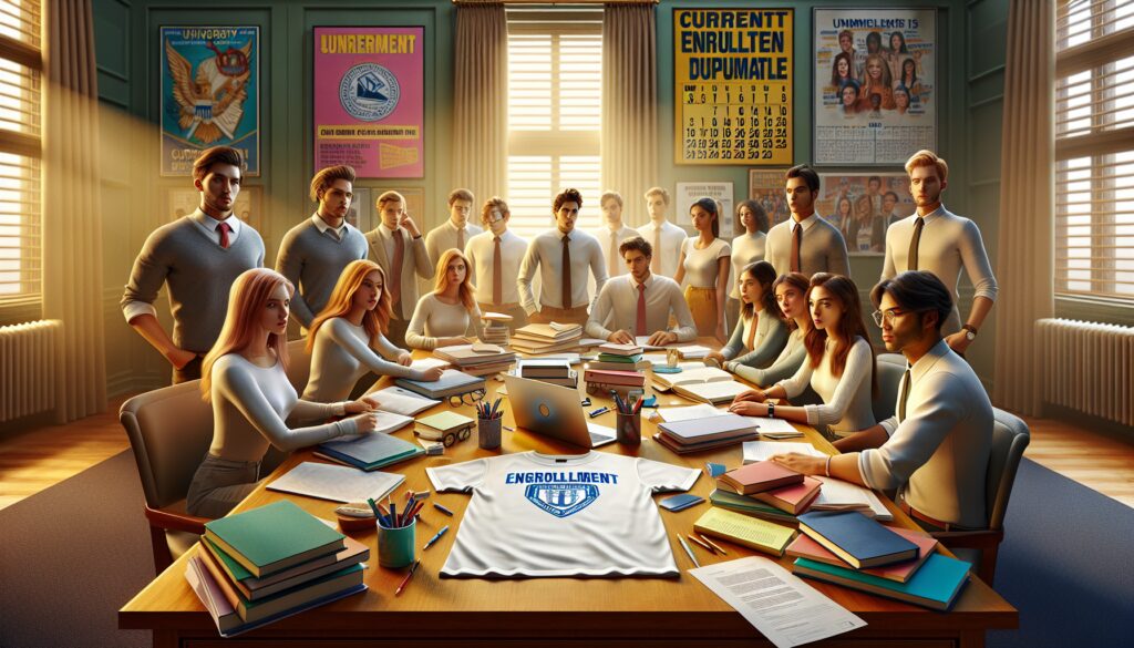 Grupo de estudiantes en una reunión escolar.