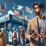 Personas votando en Centro Nacional de Votación.